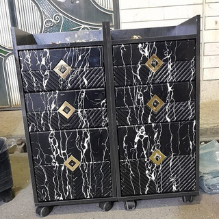 ترولی چوبی آرایشگاهی طرح سنگ